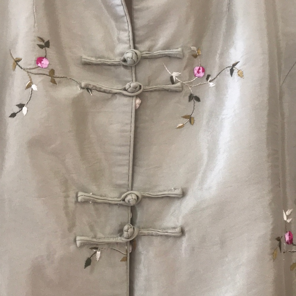 Long Mandarin Style Jacket Reversible. - image 8